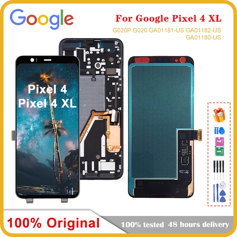 6.3 "; พิกเซล 4XL LCD สําหรับ Google Pixel 4 XL G020P G020 จอแสดงผล LCD Touch Screen Digitizer 5.7 "