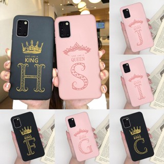 ใหม่ เคสโทรศัพท์มือถือ ซิลิโคนนิ่ม กันกระแทก ลายมงกุฎ ตัวอักษร หรูหรา แฟชั่น สําหรับ Samsung Galaxy A31 A31