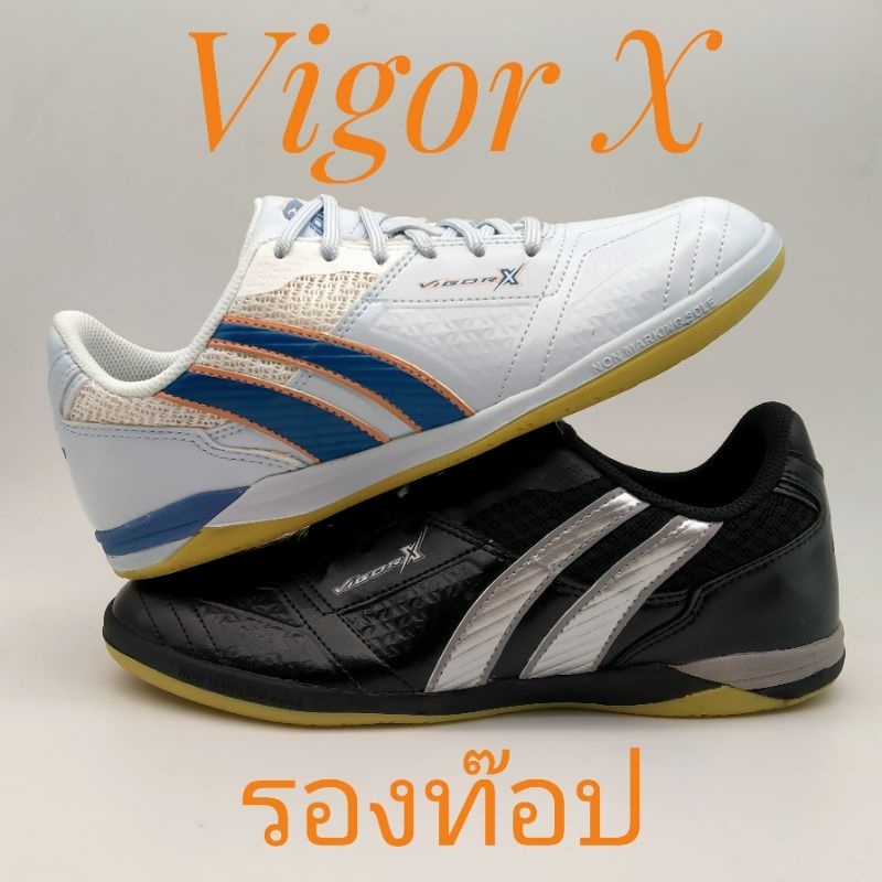 (SALE)(PANลิขสิทธิ์💯)รองเท้าฟุตซอล PAN Vigor X รองท๊อปพื้นยางดิบ ***สีใหม่*** ไซส์ 39-45