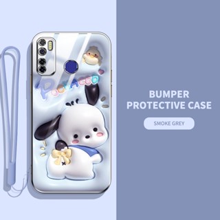 เคสโทรศัพท์มือถือ ลายสัตว์ และพืชน่ารัก 3D พร้อมสายคล้อง สําหรับ infinix Tecno Camon 15 Spark 5 Pro KE5 KD7S CD7