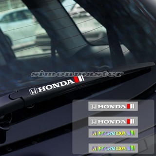 สติกเกอร์ PVC ลายตราสัญลักษณ์ 3D กันน้ํา สําหรับติดที่ปัดน้ําฝนรถยนต์ Honda CRV Accord Fit XR-V RS150 C70 2 ชิ้น ต่อชุด