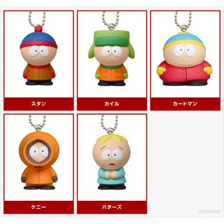 Hobby 5PCS/set  South Park keychain pendant PVC Garage Kits 5cm