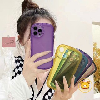 เคสโทรศัพท์มือถือซิลิโคน TPU นิ่ม แบบใส ป้องกันเลนส์ กันตก สีแคนดี้ สําหรับ Realme C11 2020 6 5 Pro 6S Q 5 5i 6i 5S C3