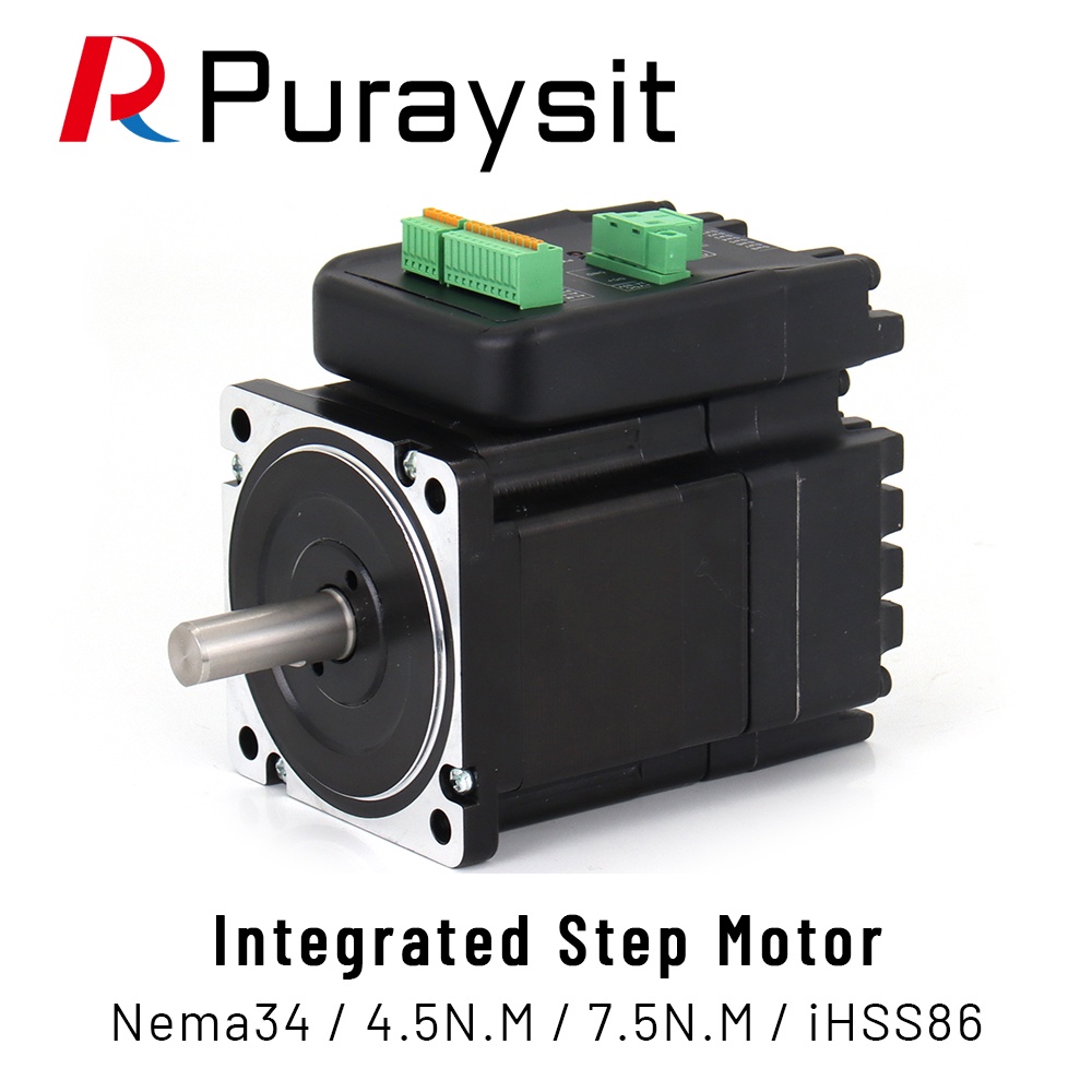 4.5NM 7.5Nm ปิด Loop Stepper มอเตอร์ 6A 24-80V 2000rpm Integrated Step Servo มอเตอร์ iHSS86-80-70 iH