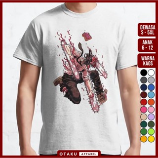 tshirt เสื้อยืดแขนยาว พิมพ์ลายการ์ตูนอนิเมะ CHAINSAW MAN 22denji pochita devil hunter - t สไตล์ญี่ปุ่น สําหรับเด็ก และผู