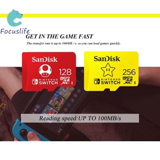 SANDISK การ์ดหน่วยความจํา MicroSD 64GB 128GB 256GB 512GB ความเร็วสูง สําหรับ Nintendo Switch Micro SD TF mNjjjZjU