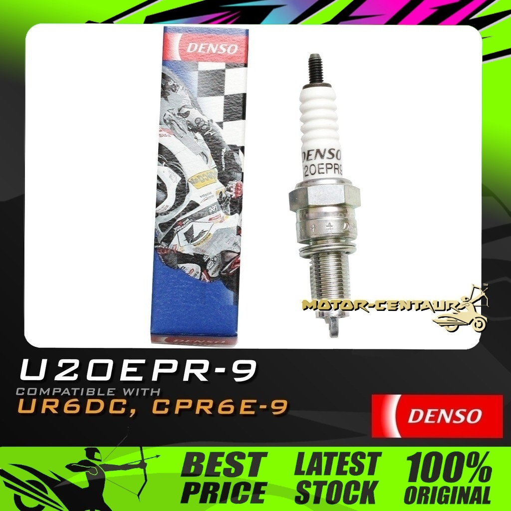 PALAM PENCUCUH DENSO SPARK PLUG U20EPR-9 (UR6DC, CPR6EA-9) สําหรับ WAVE125