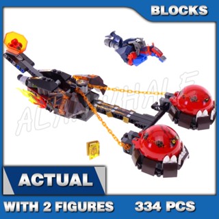 334 ชิ้น Nexo Knights Beast Masters Chaos Chariot เกียร์ความสับสนของนายอสูร ม้าโฮเวอร์ชิลด์ 10483 ของเล่นบล็อกสร้างสรรค์ ที่เข้ากันได้กับโมเดลก้อนอิฐ 70314