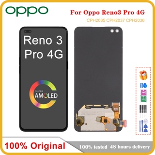 อะไหล่หน้าจอสัมผัสดิจิทัล LCD 6.4 นิ้ว สําหรับ Oppo Reno 3 Pro 4G CPH2035 CPH2037 CPH2036