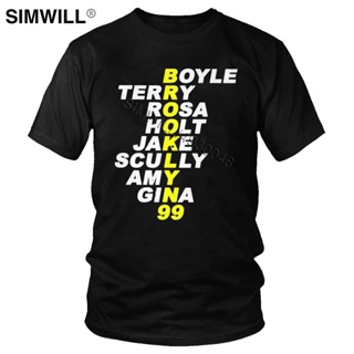 Fashion T-Shirt Male Brooklyn Nine Nine Tshirts 99 Jake Peralta Terry Royle Holt Short Sleeves Cotton Printed Tee F_03