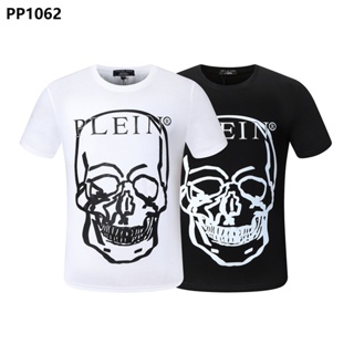 New Style Harajuku PHILIPP PLEIN Men T-Shirt Street Wear Short-Sleeved PP Cotton Round Neck Men Letter Print Tops p_01