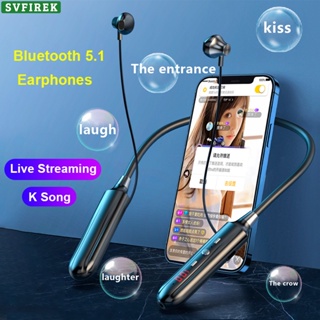 Live Streaming Earphone with Sound Card K Song Earphones Neck-mounted Bluetooth Headset Long Battery Life Headphones