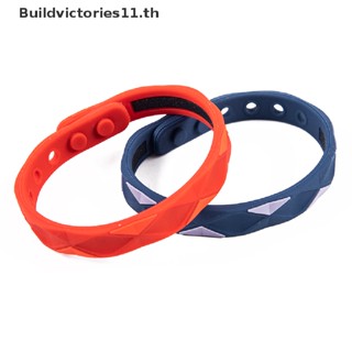 Buildvictories11 สร้อยข้อมือซิลิโคน ป้องกันไฟฟ้าสถิตย์ สําหรับเล่นกีฬา