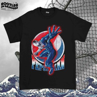 เสื้อยืดพิมพ์ลายแฟชั่น เสื้อยืดผ้าฝ้าย เสื้อยืด พิมพ์ลาย Playstasion Game 2 PEPSI MAN | Bajun เกมเป๊ปซี่ สไตล์วินเท_03