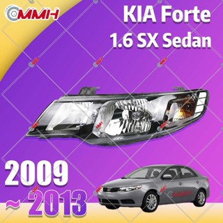 ไฟหน้า สําหรับ Kia Forte Cerato 2009-2013 ไฟหน้าสำหรับ ไฟหน้า โคมไฟหน้า ไฟหน้า​โปรเจค​เตอร์​ โคมไฟหรถยนต์ เลนส์กระจก headlamp headlight front light lens