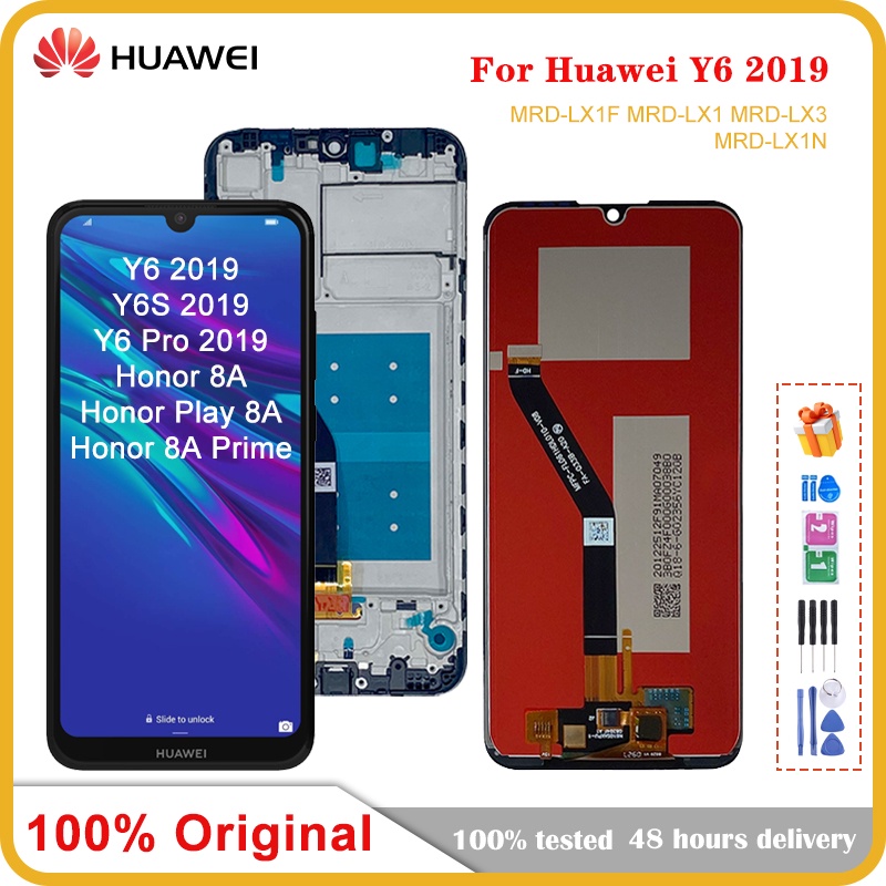 6.09 LCD สําหรับ Huawei Y6 2019 จอแสดงผล LCD Touch Screen Digitizer Assembly สําหรับ Huawei Honor 8A