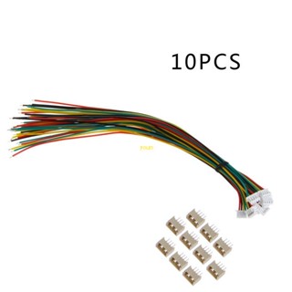 Youn ตัวเชื่อมต่อไมโคร 1.25 มม. JST T-1 4-Pin พร้อมสายไฟ x 10 ชุด