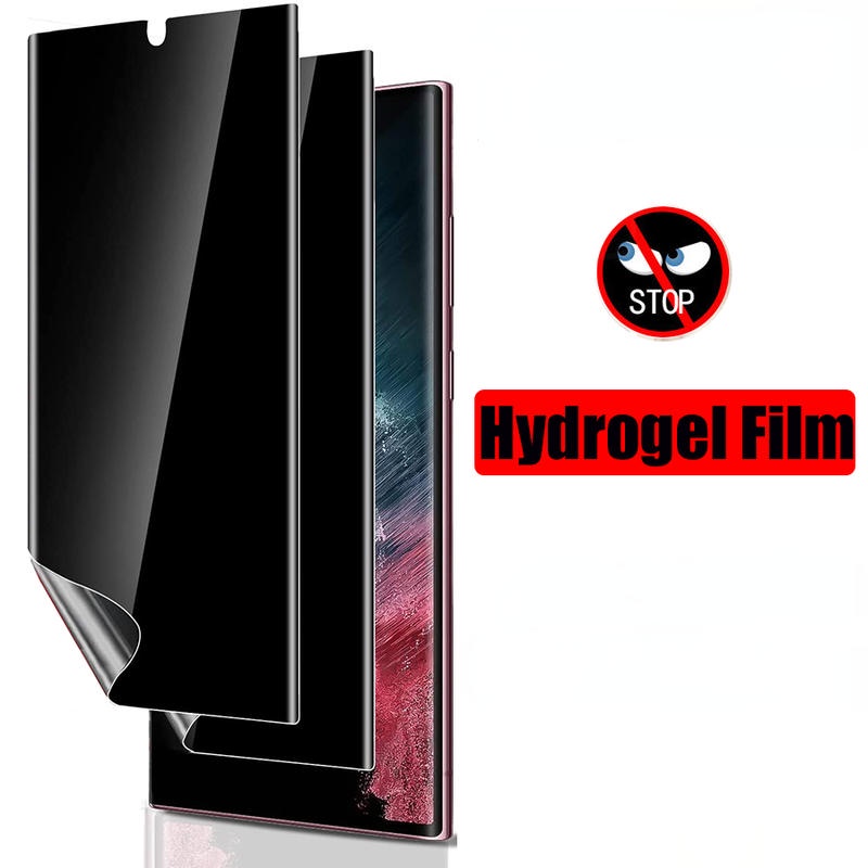 SAMSUNG Soft Anti-Spy Hydrogelฟิล์มสําหรับSamsung A90 F62 F41 F34 M34 M33 M32 M31 M31s M30s M30 F02s