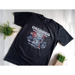 ขายเสื้อเชิ้ต พิมพ์ลาย DTG HARLEY DAVIDSON ORLANDO แฟชั่นสําหรับผู้ชาย（S-5XL）