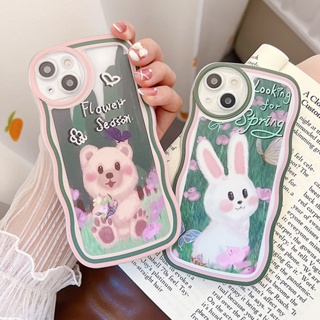 เคสโทรศัพท์มือถือแบบนิ่ม TPU ลายกระต่าย หมี สําหรับ Infinix Hot 12 10 9 Play 12 Pro 10 Lite 20 20S 10S 11S NFC Note 12 Pro Note12 11 8 10 Smart 5 6 Plus