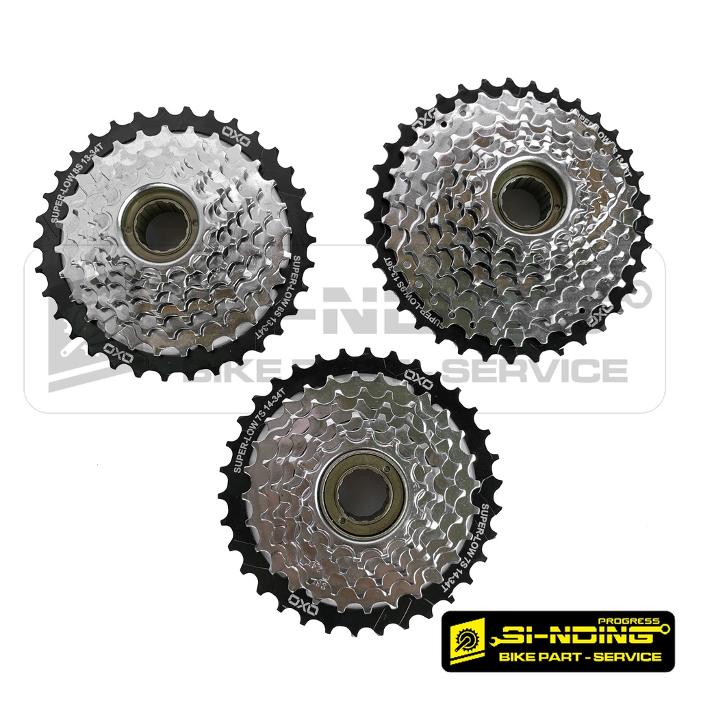 สเตอร์หลัง Freewheel 7 8 9 ความเร็ว 13 14 - 34T 36T ด้าย OXO MEGARANGE MTB จักรยาน Federal Roadbike