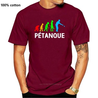 เสื้อยืดคอกลม ผ้าฝ้าย 100% ลาย Petanque สําหรับผู้ชาย และผู้หญิงS-5XL