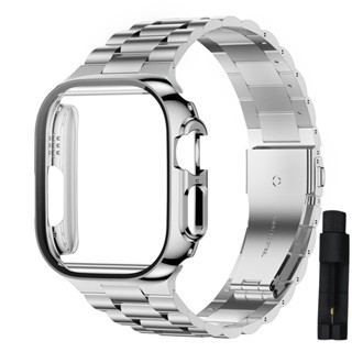 ฟิล์มกระจกนิรภัยกันรอยหน้าจอ พร้อมสายคล้อง สําหรับ Apple Watch Band Ultra 49 มม. 8 7 45 มม. 41 มม. 6 5 4 se 44 มม. 40 มม. 2 ชิ้น