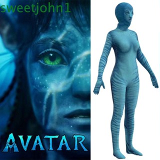 Sweetjohn ชุดจั๊มสูทคอสเพลย์ Avatar The Way of Water Avatar แนวตลก สําหรับปาร์ตี้ฮาโลวีน