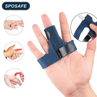 Sposafe ปลอกสวมนิ้วมือ อลูมิเนียมอัลลอย บรรเทาอาการปวดนิ้ว ปรับได้ 1 ชิ้น