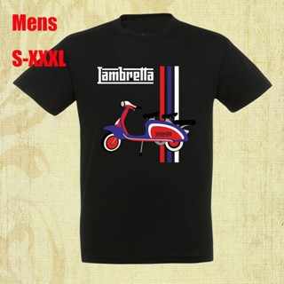 [COD] {พร้อมส่ง เสื้อยืดแขนสั้นลําลอง ผ้าฝ้าย 100% พิมพ์ลาย Lambretta Scooter Vespa Motor Bike Mod Sca พลัสไซซ์ ของ