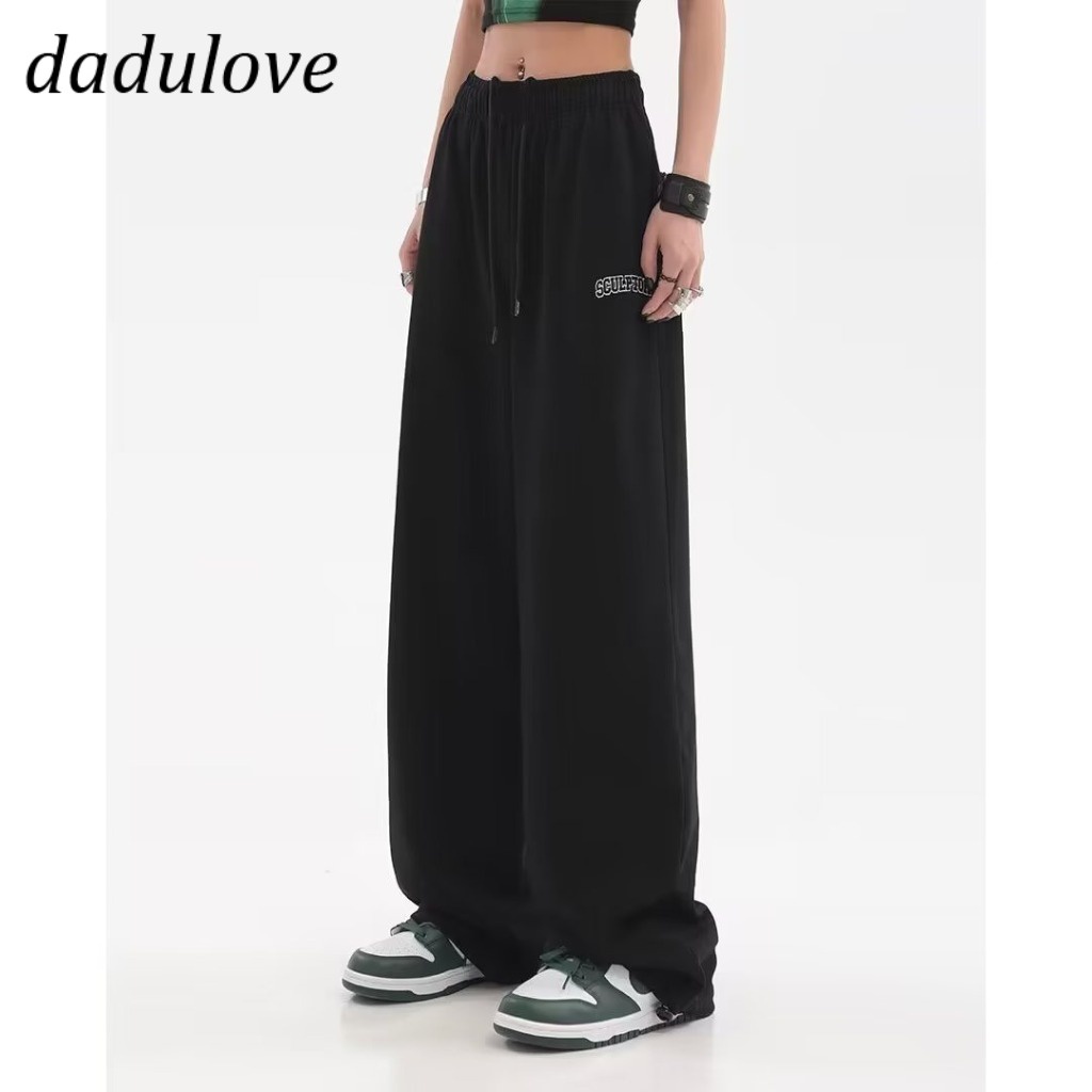 DaDulove💕 2023 New American Street WOMEN'S Casual Pants Small Crowd High-waisted Loose Pants Jogging Pants