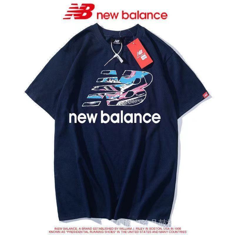ส่งฟรี New Balance เสื้อยืดแขนสั้น ผ้าฝ้ายแท้ 100% พิมพ์ลายการ์ตูน New Balance gv2D สําหรับผู้ชาย และผู้หญิง