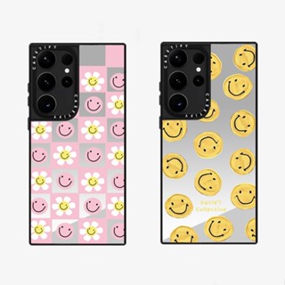 Casetify เคสโทรศัพท์มือถือ PC แข็ง ลายดอกไม้ สําหรับ Samsung Galaxy S23 S22 Plus Ultra