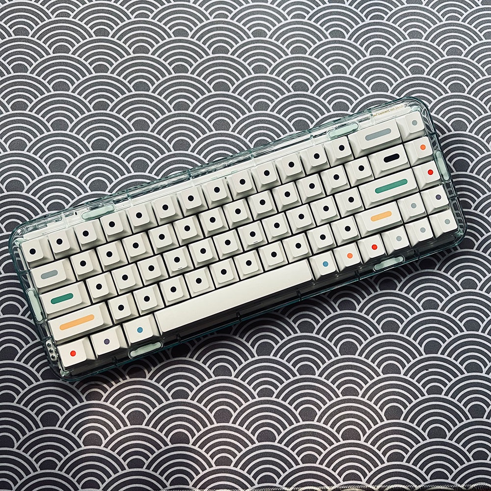 Minimalist white keycaps PBT Japanese style cherry profile  61/71/64/68/84/96/980/87/104