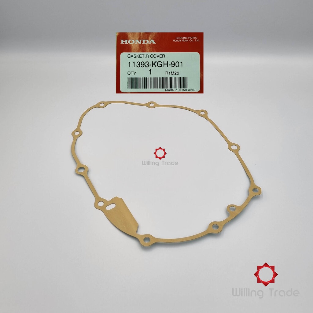0562_HO. ปะเก็นฝาครอบเครื่องด้านขวา (WX385) HONDA: (11393-KGH-901) SONIC, CBR150R... แพ๊คละ 1 ชิ้น... [แท้ศูนย์ 100%]...