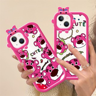 Strawberry Bear The Cartoon Case for OPPO  Reno 3 4 5 6 7 7se 8 Pro 5G SOFT Cover DCG