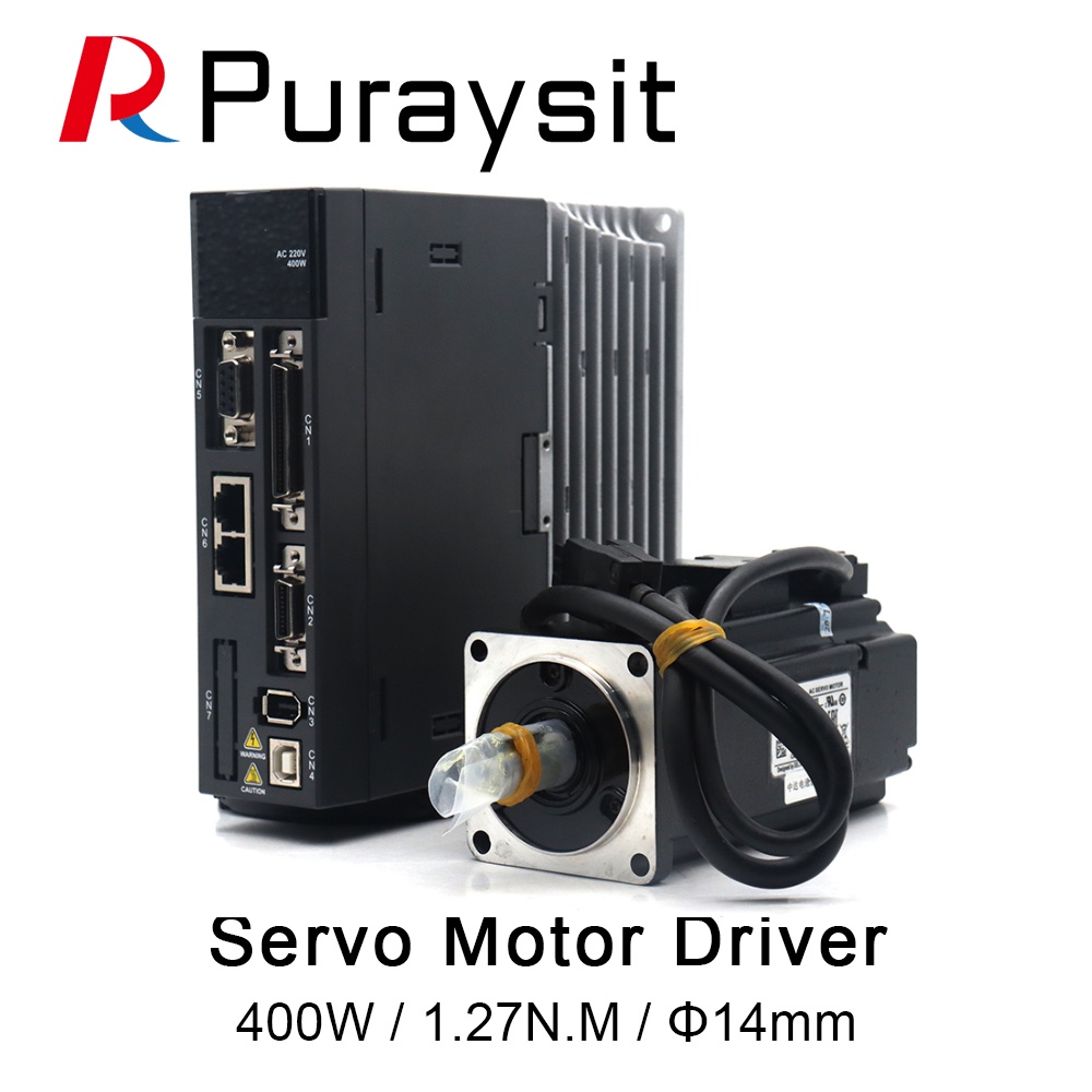 HB Puraysit Servo มอเตอร์ชุด A2 series 400W ASD-A2-0421M ECMA-CA0604RS 1.27N.m 3000rpm 60 มม. พร้อมส