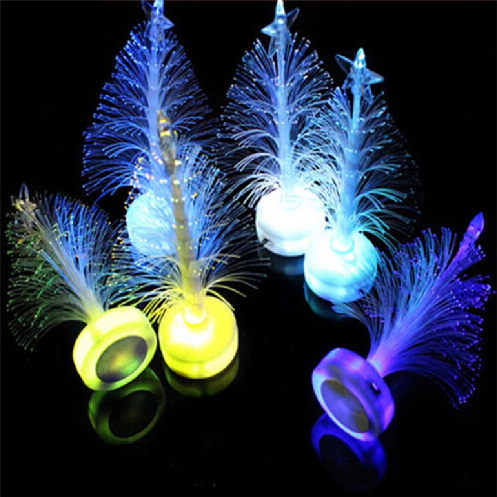 OST  Colorful LED Fiber Optic Nightlight Christmas Tree Lamp Light Children Xmas Gift N