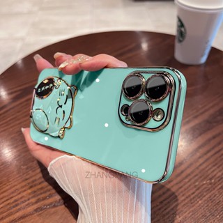 เคสโทรศัพท์มือถือ TPU นิ่ม ขอบตรง ลายแมวน่ารัก 3D สําหรับ iPhone 14 iPhone 14 Pro iPhone 14 Pro Max iPhone 14 Plus