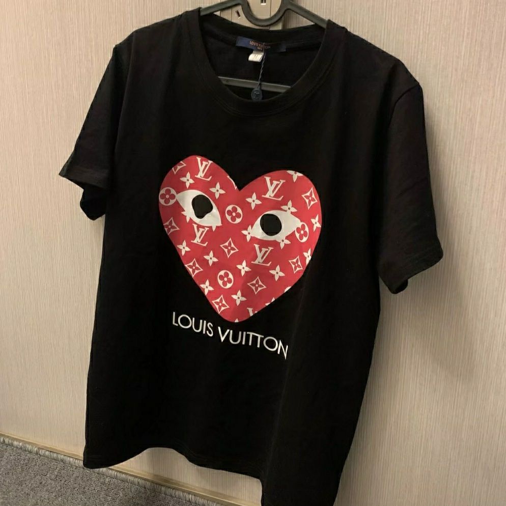 เสื้อยืดแขนสั้นลําลอง คอปก ผ้าฝ้ายแท้ พิมพ์ลาย PLAY Co คุณภาพสูง แฟชั่นฤดูร้อน สําหรับผู้ชาย และผู้หญิง และนักเรียน