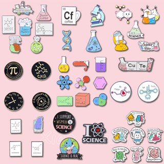 เข็มกลัด รูปหลอดทดลองเคมี โมเลกุล เครื่องประดับ สําหรับนักเรียน ครู