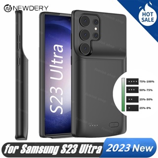 [4800mAh] เคสแบตเตอรี่สํารอง แบบพกพา กันกระแทก 2023 New External Battery Case สําหรับ Samsung S23 Ultra S23Plus S22 S21 Portable 4700mAh Power Bank shockproof Charging cover