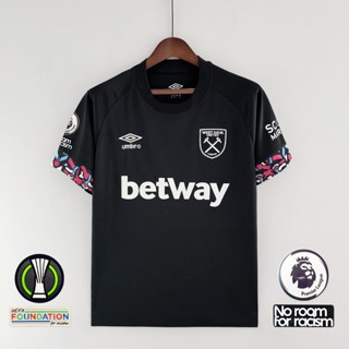 พร้อมส่ง เสื้อกีฬาแขนสั้น ลายทีมแฟนคลับ 22/23 West ham away 100 ซม. -XXXL