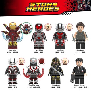 Superhero Iron Man War Machine Hawkeye Ant Man Building Block Toys action figures JY