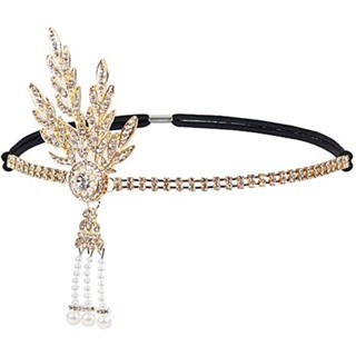 20th Century 20s flapper girl Audrey Hepburn ชุดคอสเพลย์ ที่คาดผม