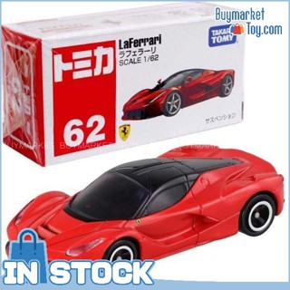 [ของแท้] Takara Tomy Tomica #62 Ferrari Laferrari Scale 1/62 Mini Diecast Toy Car Car Car