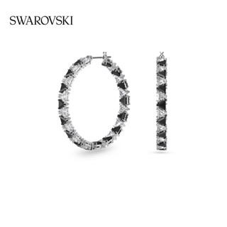 [ของแท้ พร้อมส่ง] Swarovski Swarovski Millenia ต่างหูห่วง ขนาดใหญ่ หรูหรา