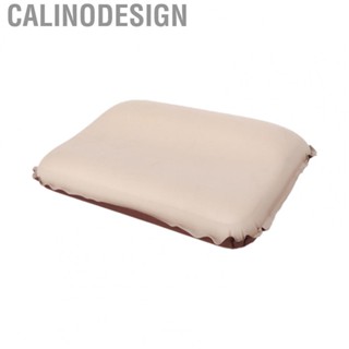 Calinodesign Inflatable Sponge Pillow Ergonomic Design Comfortable Portable Outdoor Travel Camping Self Inflating