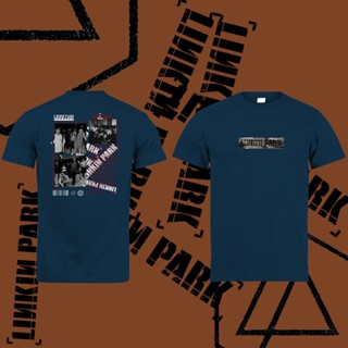 เสื้อยืดแขนสั้นเศียรเสื้อยืด Linkin Park Hybrid ทฤษฎี Xero สีขาวดำน้ำเงินคุณภาพสูงพรีเมี่ยม DA_001S-5XL