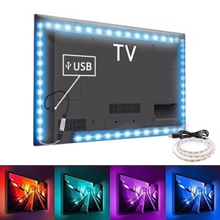 สายไฟแบ็คไลท์ LED 5V USB 2835 SMD HDTV 1 เมตร 2 เมตร 3 เมตร 5 เมตร สําหรับตกแต่งไดโอด คอมพิวเตอร์ตั้งโต๊ะ RGB